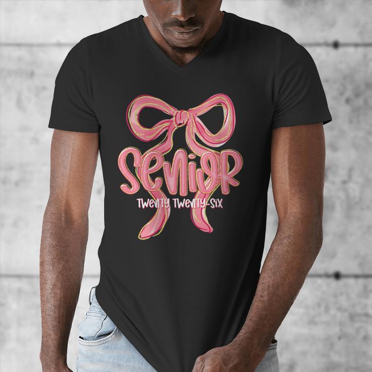 Senior Twenty Twenty-Six Coquette Graduation Class Of 2026 Men's V-Neck T-Shirt