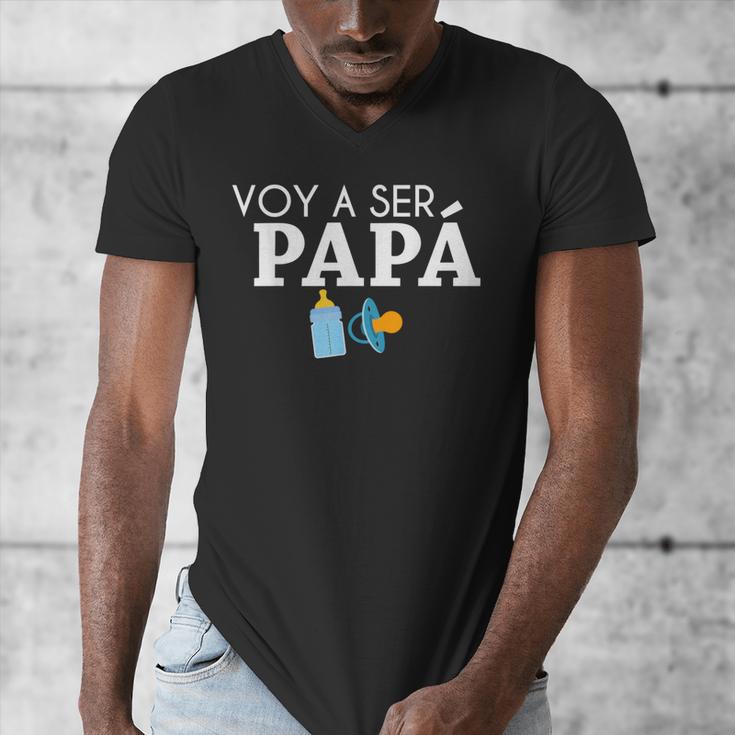 Ser Papa Voy Hacer Papa Voy A Ser Papa Dad To Be In Spanish Men's V-Neck T-Shirt