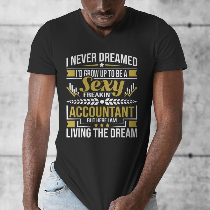 Be A Sexy Accountant Accounting Graduation Accountant Men's V-Neck T-Shirt
