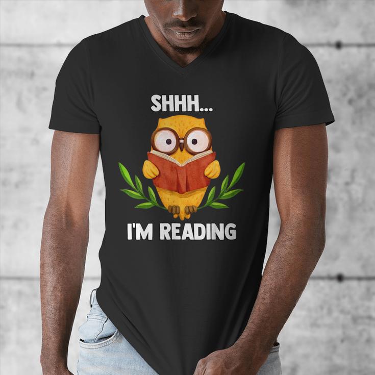 Shhh I'm Reading World Book Day Costume 2026 Kids Men's V-Neck T-Shirt