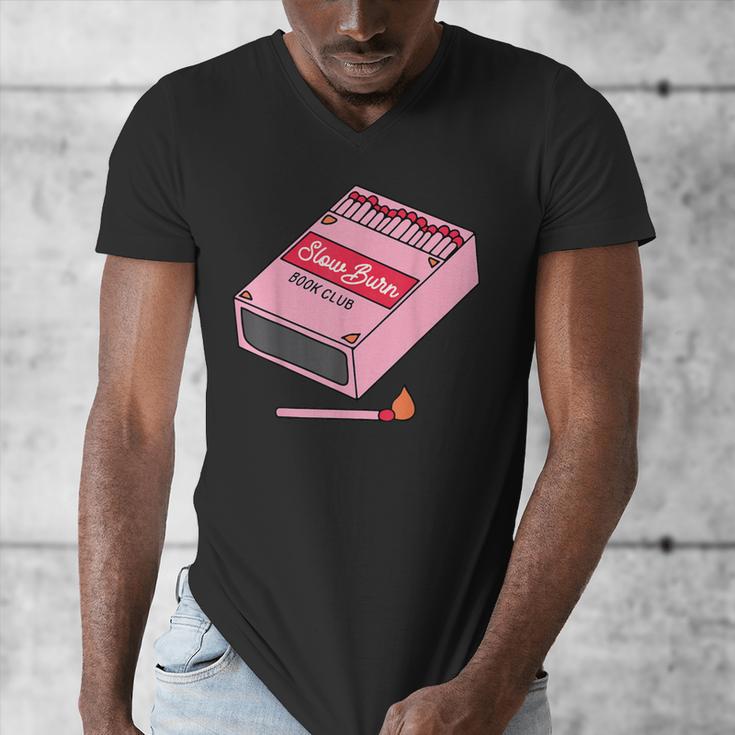 Slow Burn Book Club Men's V-Neck T-Shirt Slow Burn Book Club Men's V-Neck T-Shirt