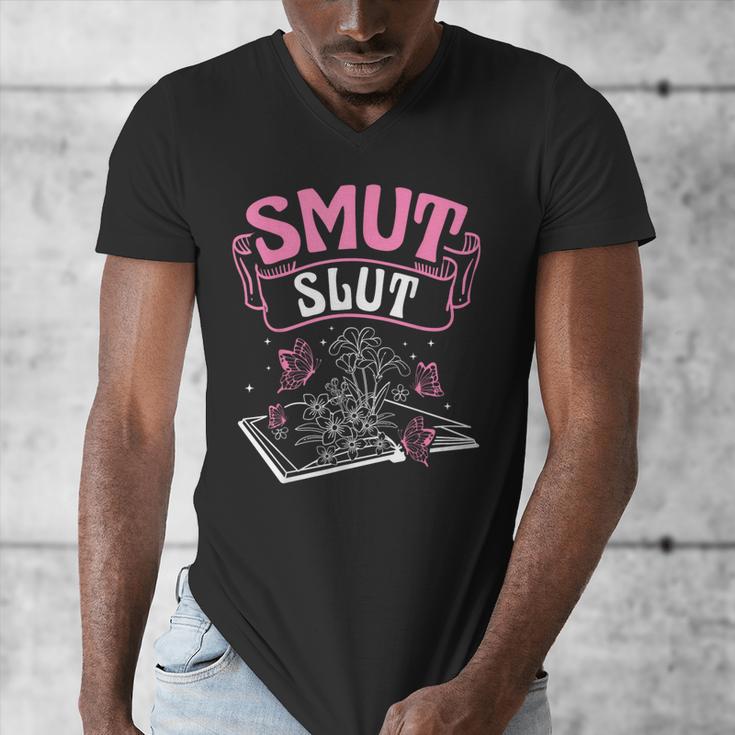 SMUT Slut Provocative Literature Book Club Book Reading Men's V-Neck T-Shirt