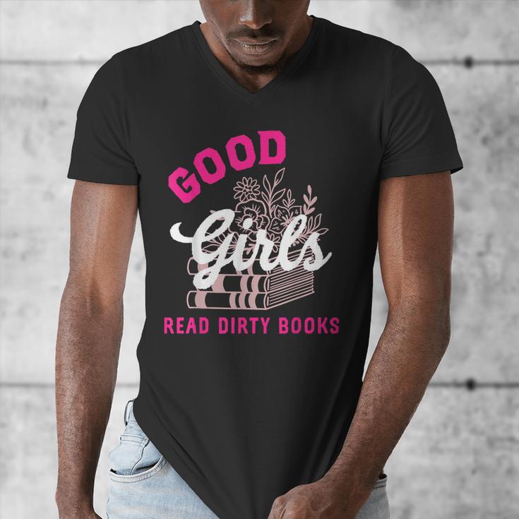 Smutty Book Merch Good Girls Read Dirty Books Smut Readers Men's V-Neck T-Shirt Smutty Book Merch Good Girls Read Dirty Books Smut Readers Men's V-Neck T-Shirt