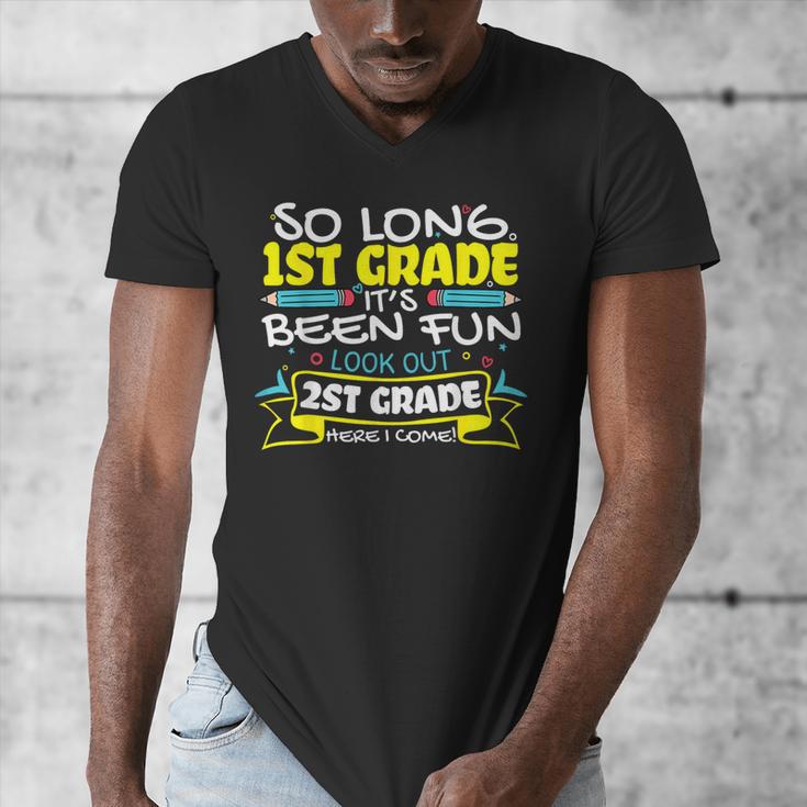 So Long 1st Grade 2nd Grade Here I Come School Graduation Men's V-Neck T-Shirt