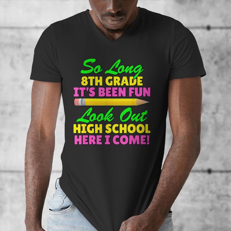 So Long 8th Grade Hello High School Graduation Men's V-Neck T-Shirt