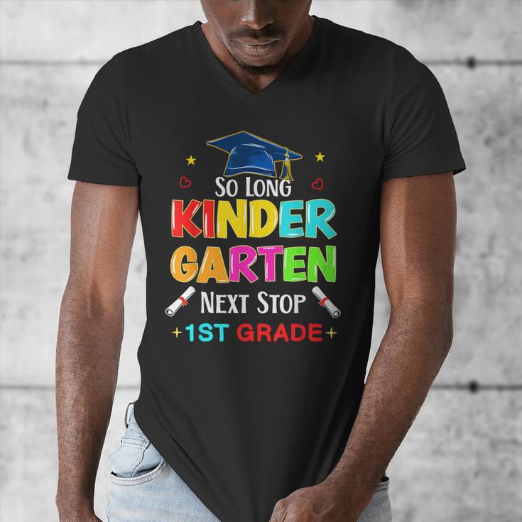 So Long Kindergarten Graduation 2025 Graduate 1st Grade Men's V-Neck T-Shirt