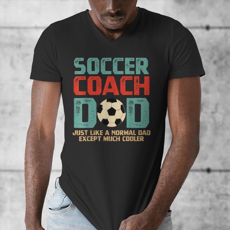 Soccer Coach Dad T-Shirt Men's V-Neck T-Shirt Soccer Coach Dad T-Shirt Men's V-Neck T-Shirt