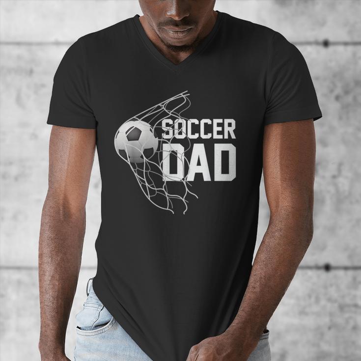 Soccer DAD Football Futbol Parents Goal Men's V-Neck T-Shirt