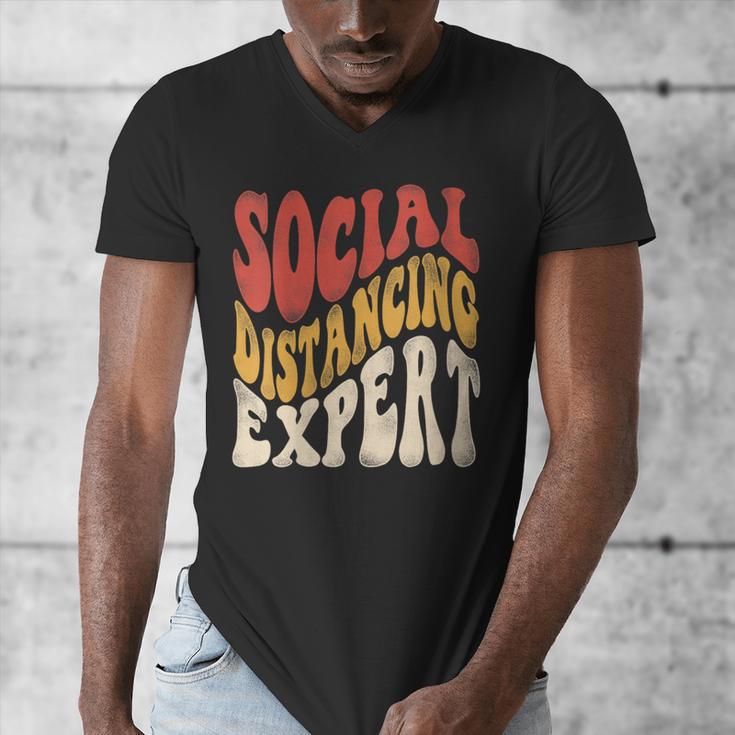 Social Distancing Expert Introvert Men's V-Neck T-Shirt Social Distancing Expert Introvert Men's V-Neck T-Shirt