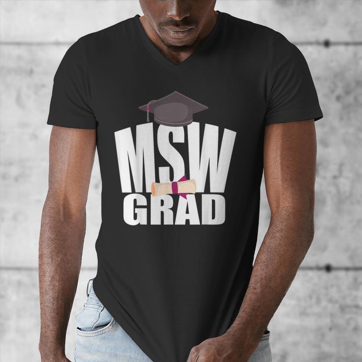 Social Work MSW Graduation Masters Degree Worker 2020 Men's V-Neck T-Shirt