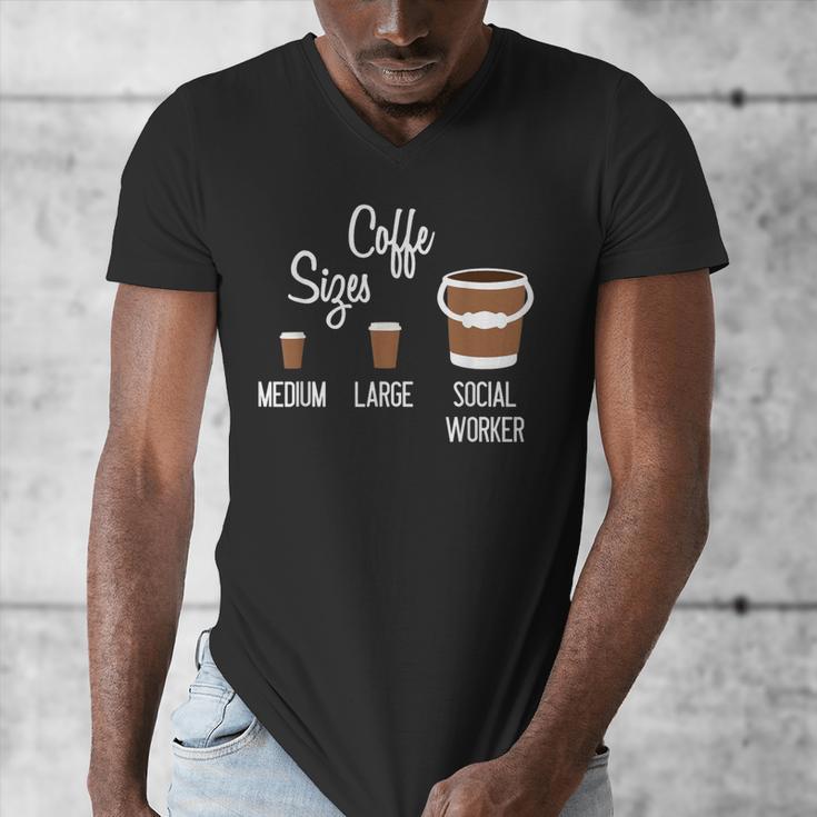 Social Work s Coffee Graduation Social Worker Men's V-Neck T-Shirt