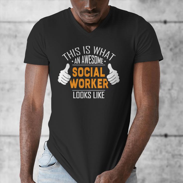 Social Work s Graduation Social Worker Men Men's V-Neck T-Shirt