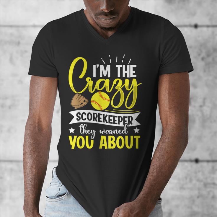 Softball Scorekeeper For a Score Book Keeper Men's V-Neck T-Shirt