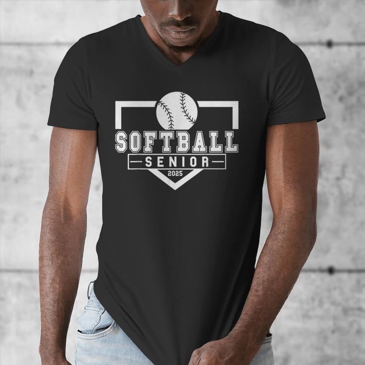 Softball Senior Night Softball Senior 2025 Graduation 4 Men's V-Neck T-Shirt