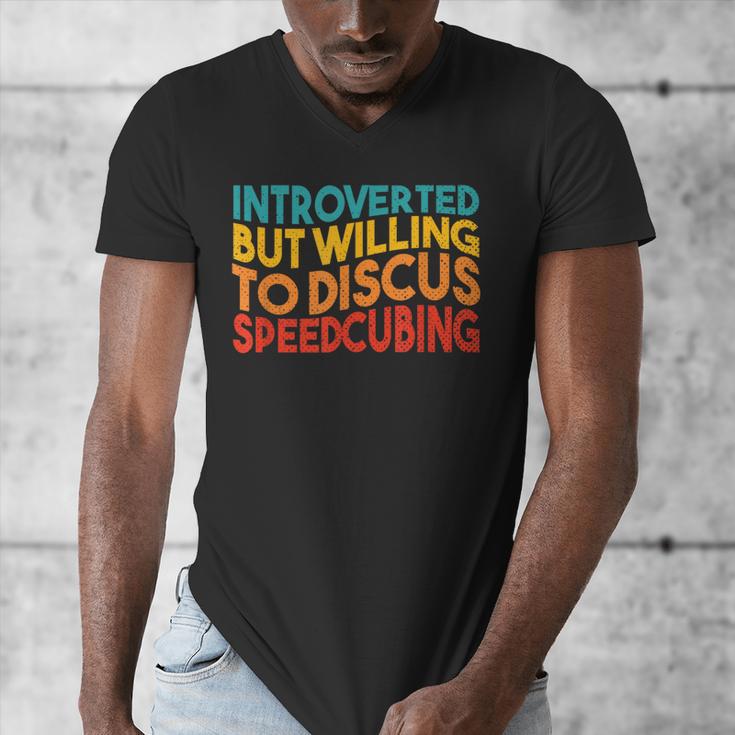 Speedcuber Introvert Cube Solver Speedsolving Speedcubing Men's V-Neck T-Shirt Speedcuber Introvert Cube Solver Speedsolving Speedcubing Men's V-Neck T-Shirt