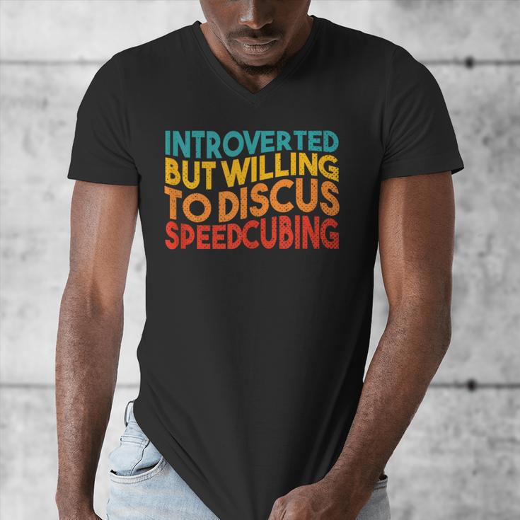 Speedcuber Introvert Cube Solver Speedsolving Speedcubing Men's V-Neck T-Shirt Speedcuber Introvert Cube Solver Speedsolving Speedcubing Men's V-Neck T-Shirt