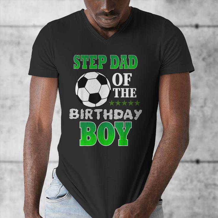 Step Dad Of The Birthday Boy Soccer Stars Outfit Men's V-Neck T-Shirt Step Dad Of The Birthday Boy Soccer Stars Outfit Men's V-Neck T-Shirt
