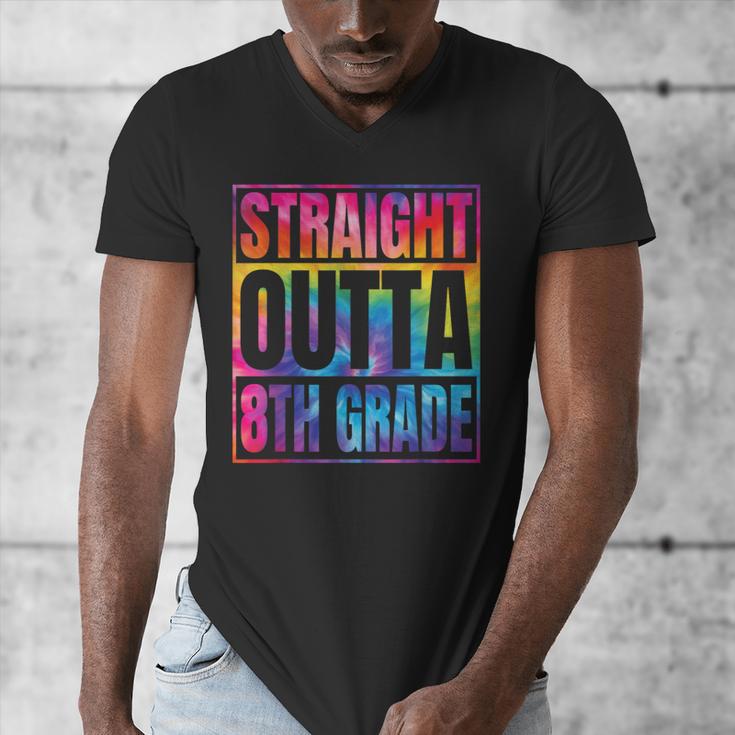 Straight Outta 8th Grade Great Graduation Eighth Grade Men's V-Neck T-Shirt