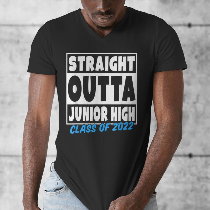 Straight Outta Junior High School Graduation Class Of 2022 Men's V-Neck T-Shirt