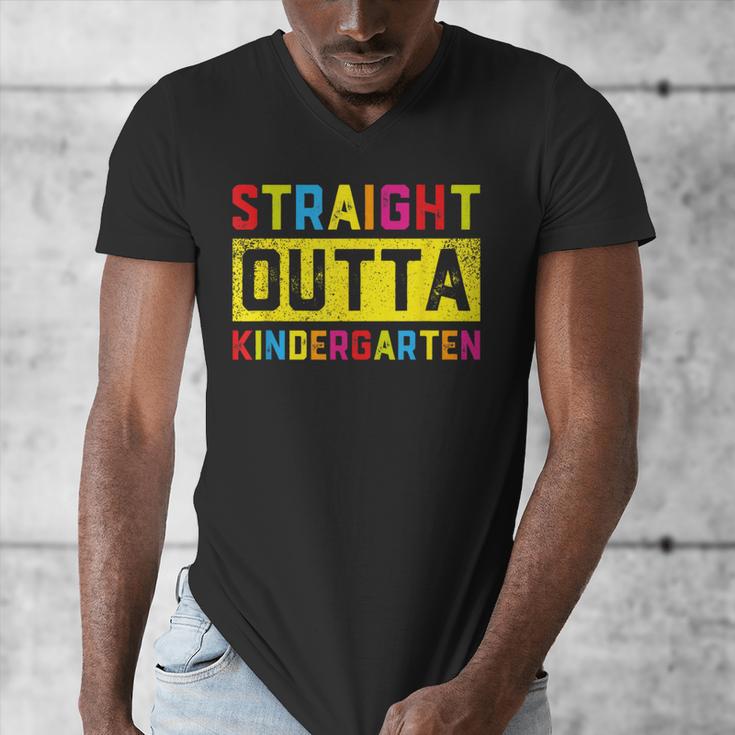 Straight Outta Kindergarten TShirt Graduation Kid Men's V-Neck T-Shirt