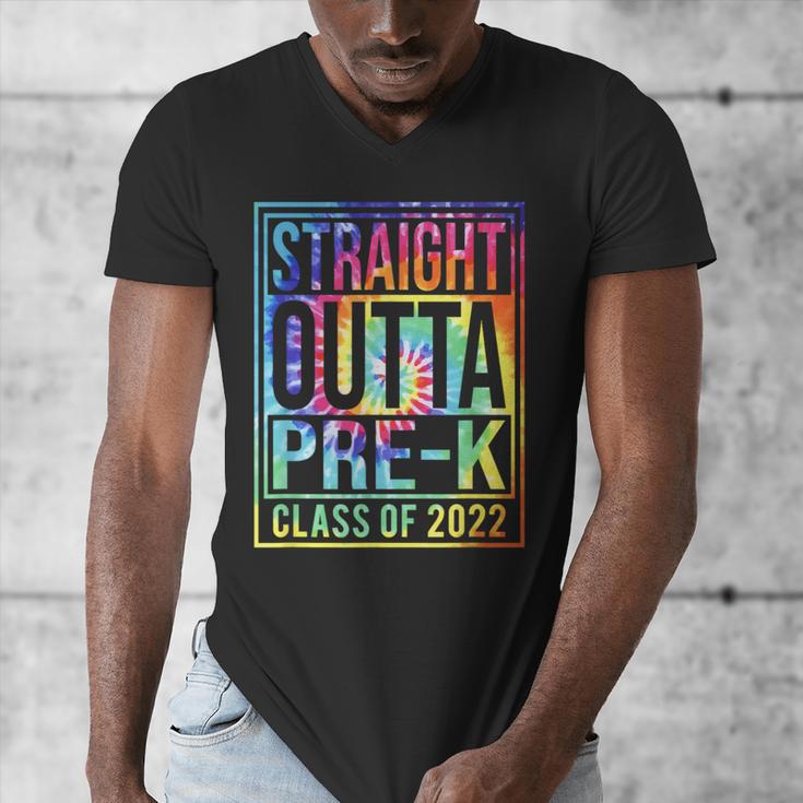 Straight Outta Pre-K Class Of 2022 Preschool Graduation Men's V-Neck T-Shirt