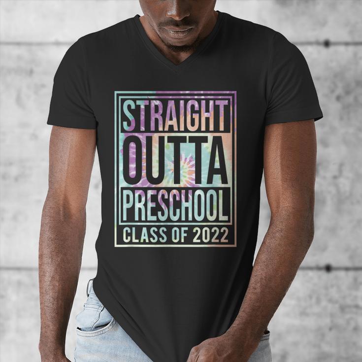 Straight Outta Preschool Class Of 2022 School Graduation Men's V-Neck T-Shirt
