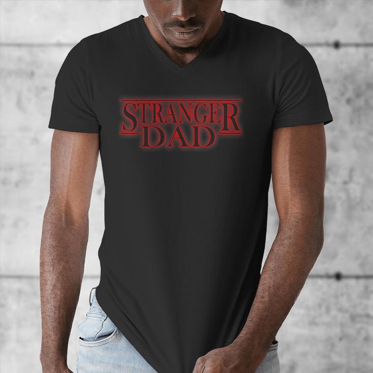 Stranger Dad Father's Day Or Birthday Themed Men's V-Neck T-Shirt