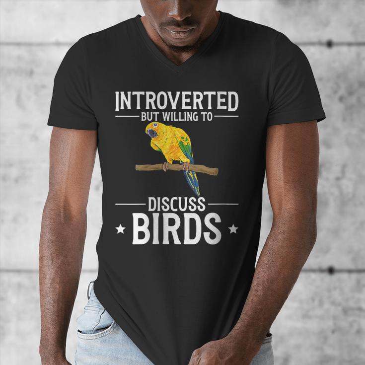 Sun Conure Introvert Parrot Bird Sun Conure Men's V-Neck T-Shirt Sun Conure Introvert Parrot Bird Sun Conure Men's V-Neck T-Shirt