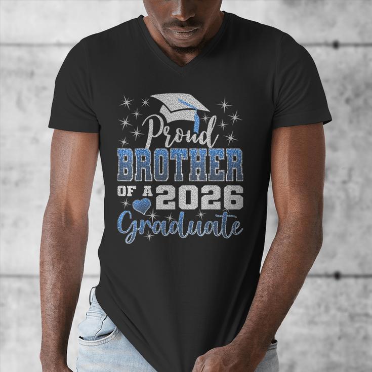 Super Proud Brother Of 2026 Graduate Graduation Family Men's V-Neck T-Shirt