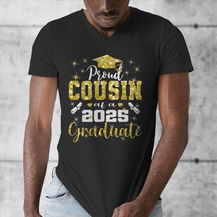 Super Proud Cousin Of 2025 Graduate Senior Graduation Family Men's V-Neck T-Shirt