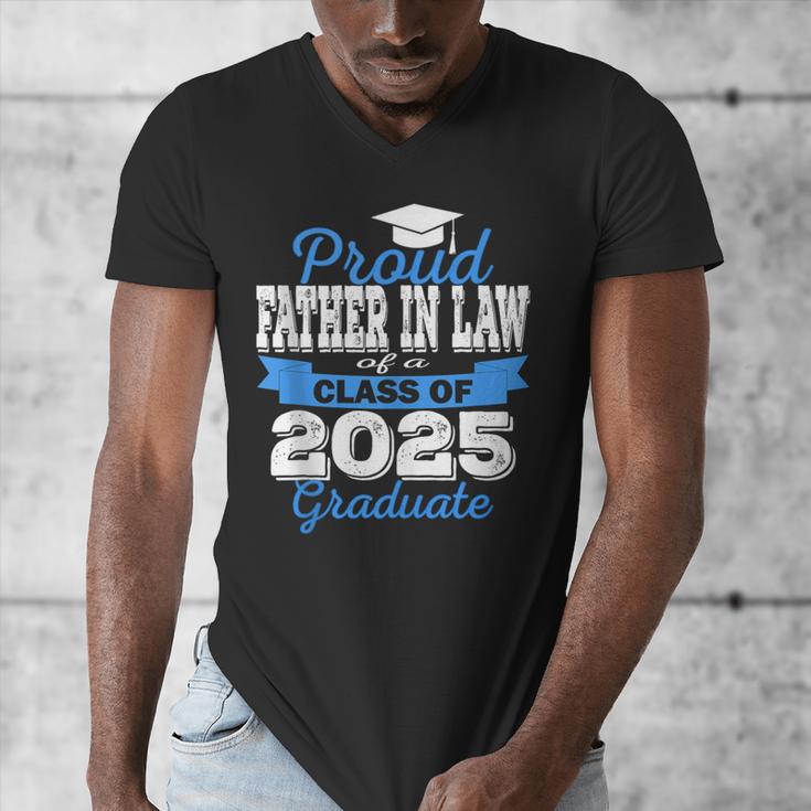 Super Proud Father In Law Of 2025 Graduate Graduation Family Men's V-Neck T-Shirt