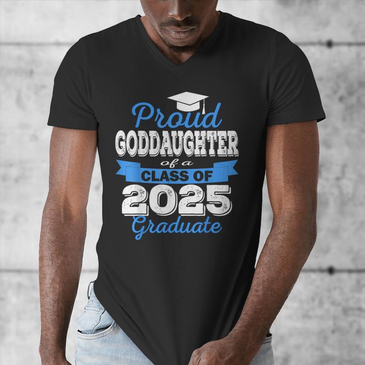 Super Proud GodDaughter Of 2025 Graduate Graduation Family Men's V-Neck T-Shirt