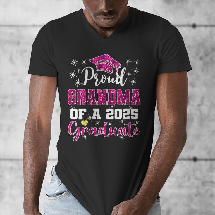 Super Proud Grandma Of 2025 Graduate Graduation Family Men's V-Neck T-Shirt