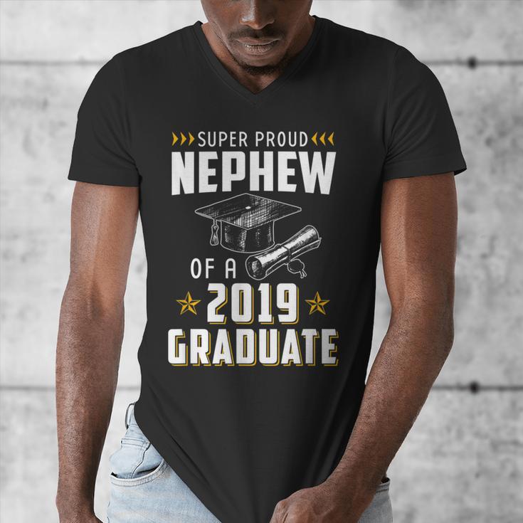 Super Proud Nephew Of A 2019 Graduate Shirt Graduation Men's V-Neck T-Shirt