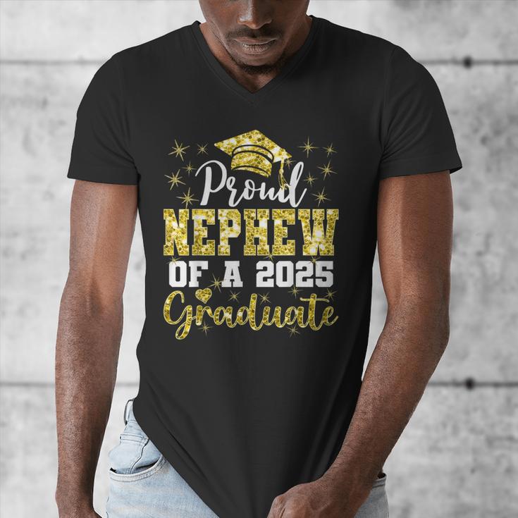 Super Proud Nephew Of 2025 Graduate Senior Graduation Family Men's V-Neck T-Shirt