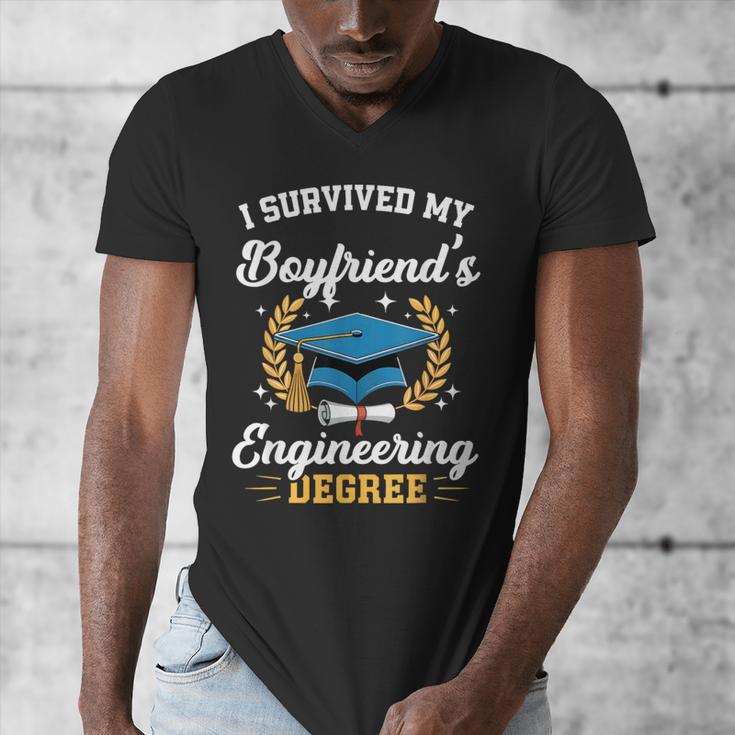 I Survived My Boyfriend's Engineering Degree Graduation Men's V-Neck T-Shirt