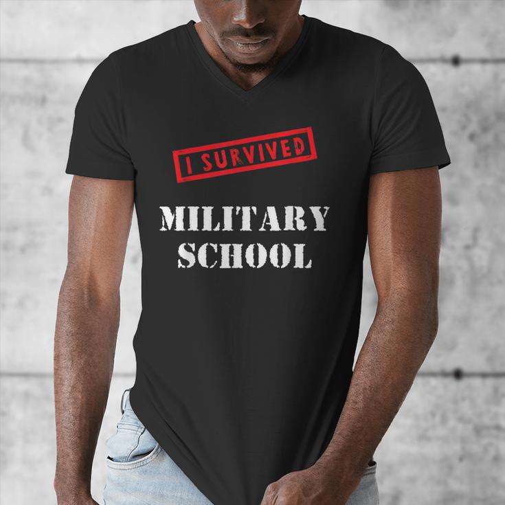 I Survived Military School Graduation Straight Outta Men's V-Neck T-Shirt