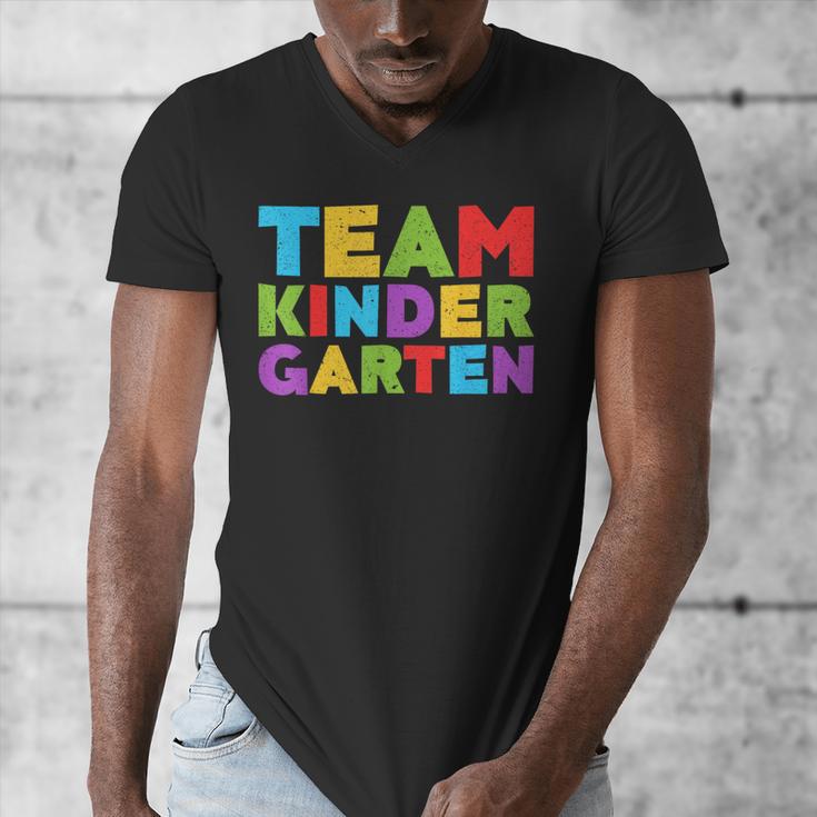 Team Kindergarten Shirt Teacher Back To School Graduation Men Women Girls Kids Men's V-Neck T-Shirt
