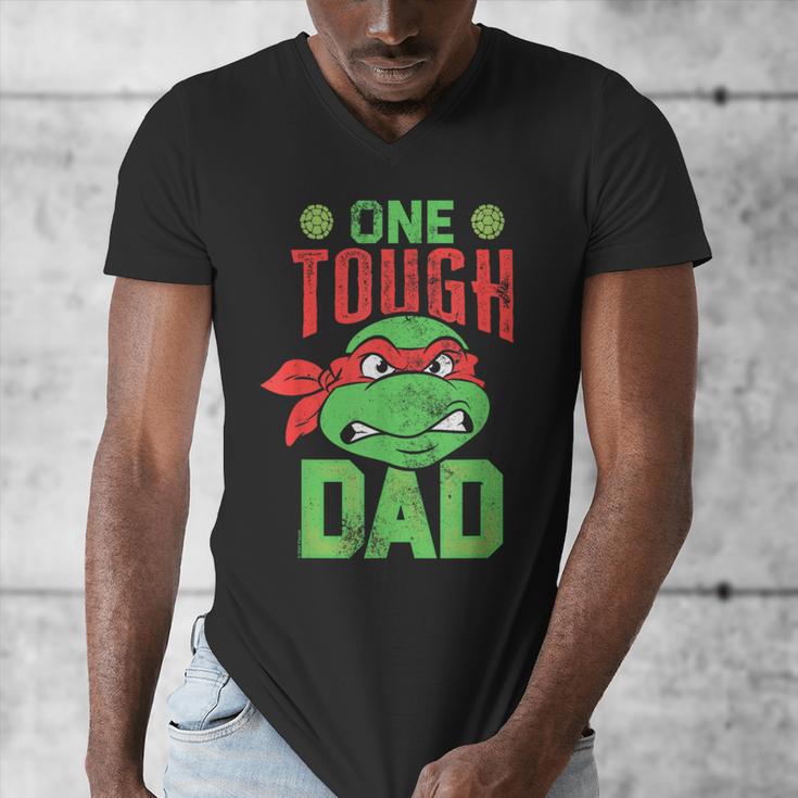 Teenage Mutant Ninja Turtles Father's Day One Tough Dad Men's V-Neck T-Shirt
