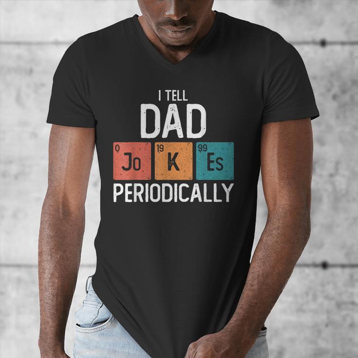 I Tell Dad Jokes Periodically Fathers Day Chemical Men's V-Neck T-Shirt