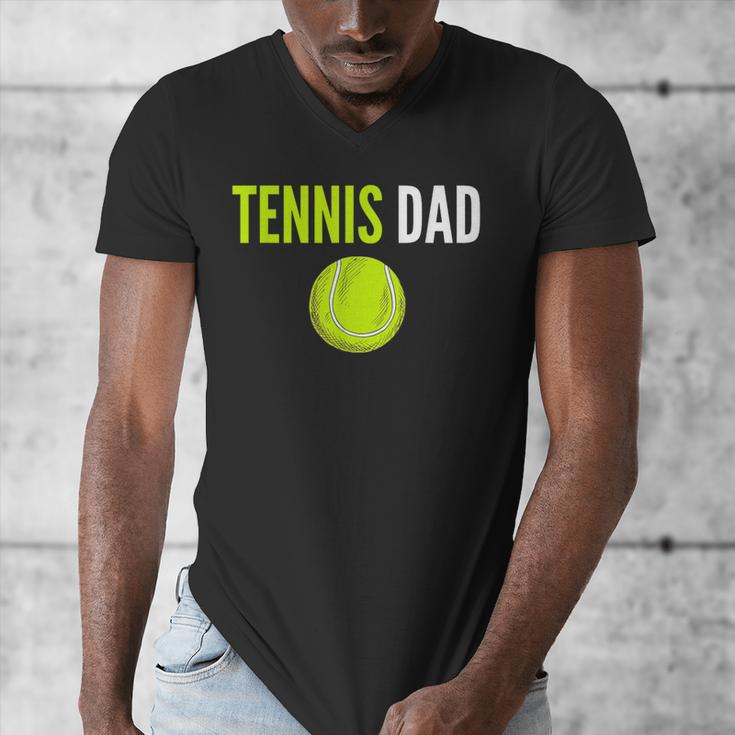 Tennis Dad For Men Tennis Dad Humor Tennis Lover Men's V-Neck T-Shirt