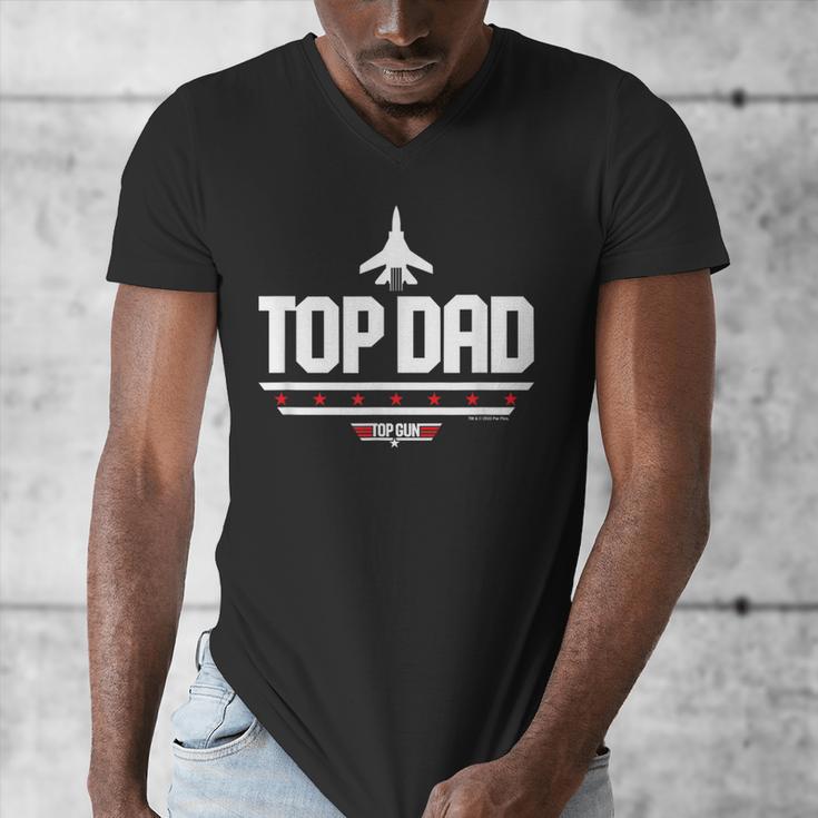 Top Gun Father's Day Top Dad Men's V-Neck T-Shirt