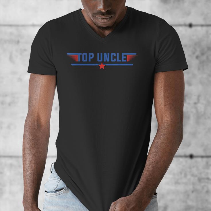 Top Uncle Favorite Best Brother Dad Relatives Niece Nephew Men's V-Neck T-Shirt