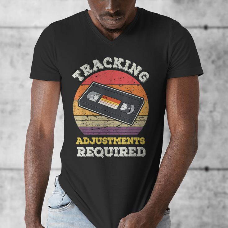 Tracking Adjustments Required Nostalgia VHS Retro Tape Men's V-Neck T-Shirt