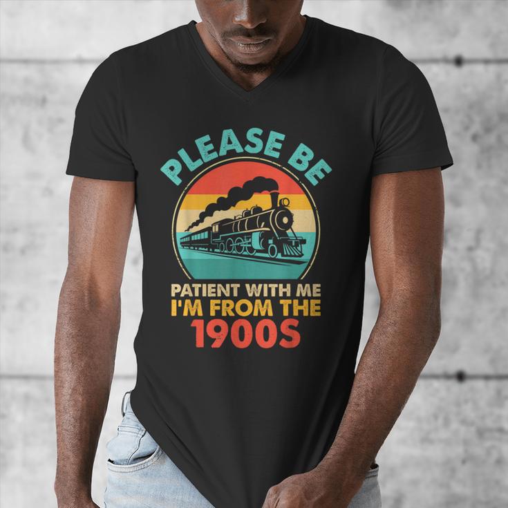 Train Please Be Patient I'm From The 1900s Men Men's V-Neck T-Shirt