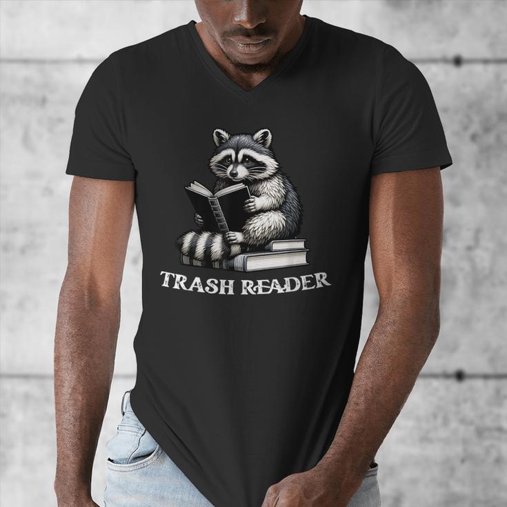 Trash Reader Book Reader Book Lover Book Reader Men's V-Neck T-Shirt