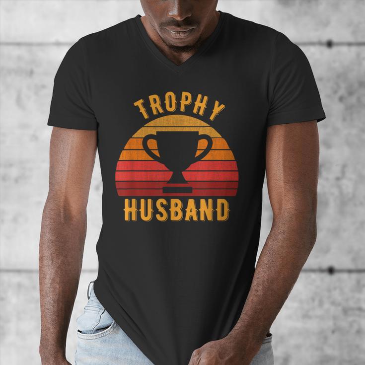 Trophy Husband For Cool Father Or Dad Men's V-Neck T-Shirt Trophy Husband For Cool Father Or Dad Men's V-Neck T-Shirt