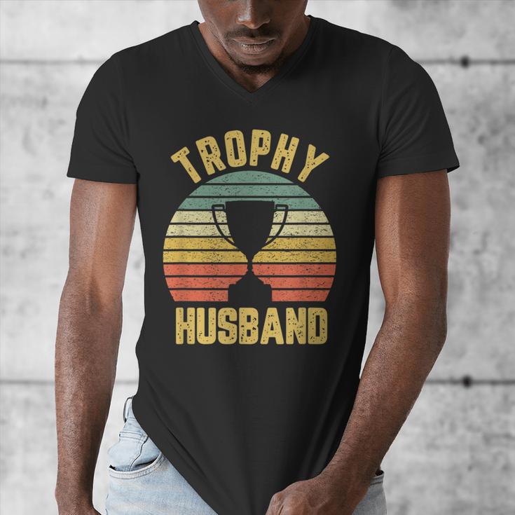 Trophy Husband For Cool Father Or Dad Men's V-Neck T-Shirt Trophy Husband For Cool Father Or Dad Men's V-Neck T-Shirt