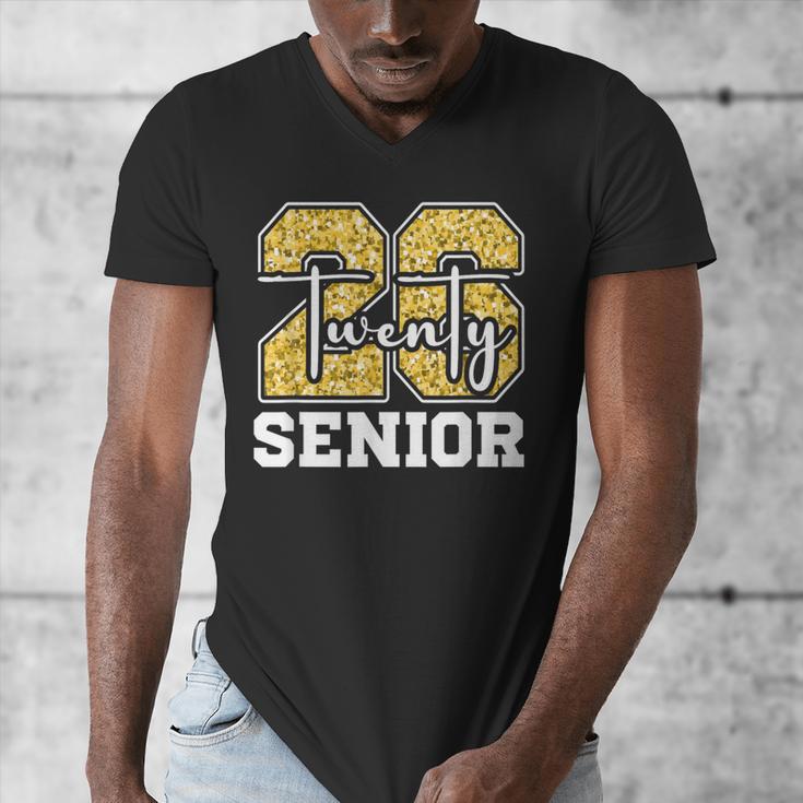 Twenty 2026 Class Of 26 Seniors Back To School Graduation Men's V-Neck T-Shirt