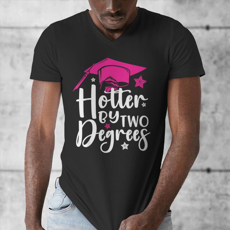 Two Degrees Hotter Graduation 2025 Diploma College Masters Men's V-Neck T-Shirt